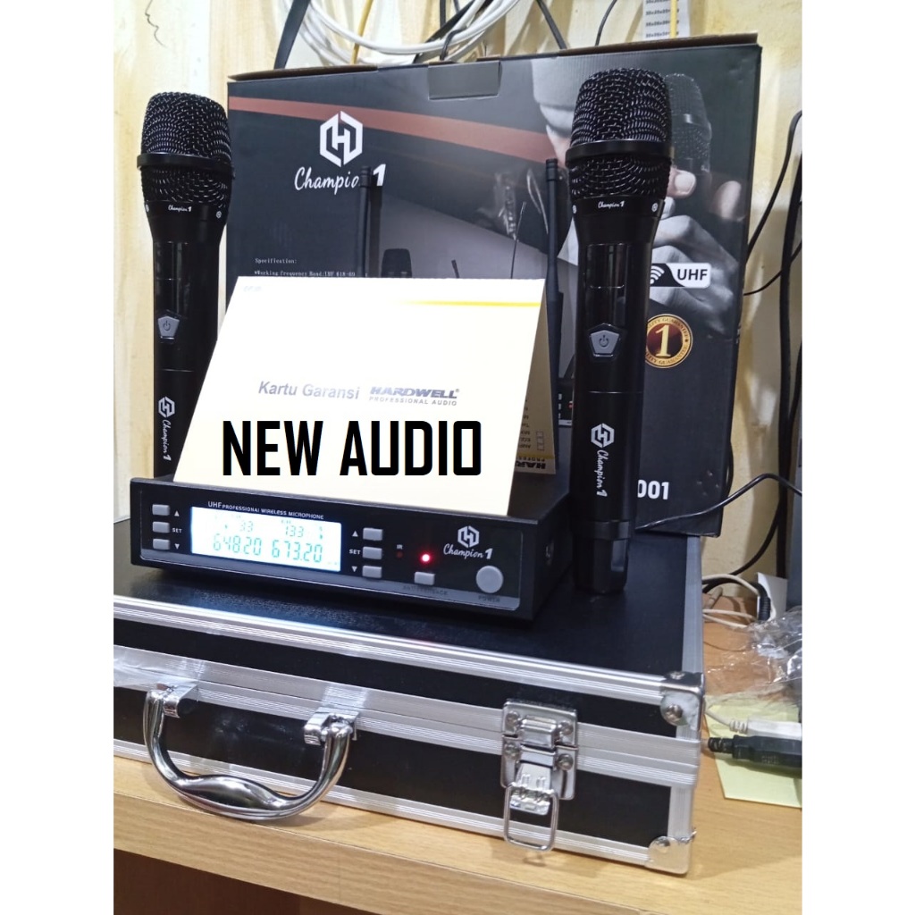 mic wireless Hardwell champion 1 original hardwell( antifeedback)