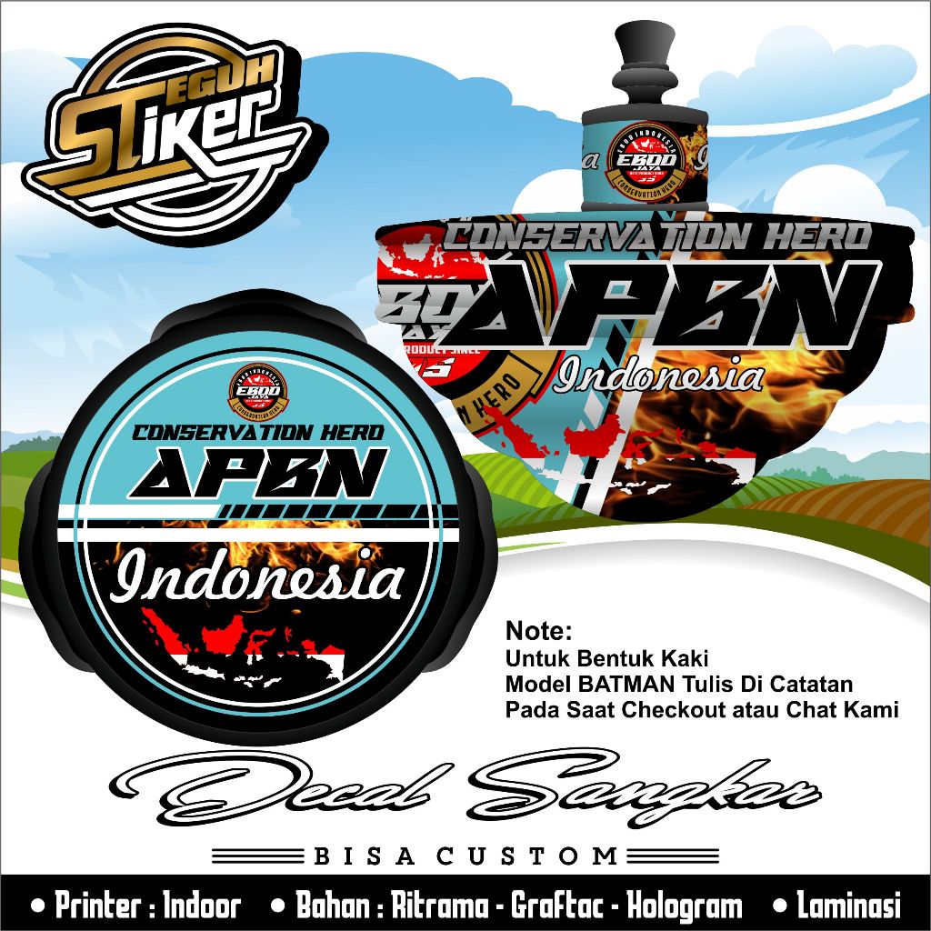 Decal Tebok T3 Ebod Jaya APBN Toska