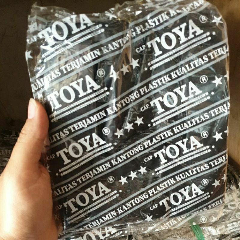 kantong plastik kresek hitam toya uk 15 dan 24