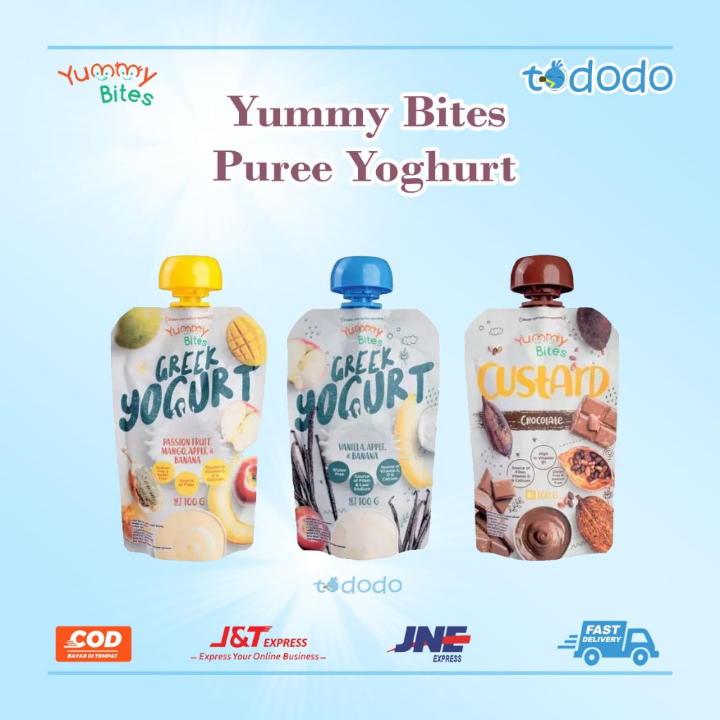 

Yogurt Cemilan Bayi Yummy Bites Puree Yoghurt 9 Bulan 100gr