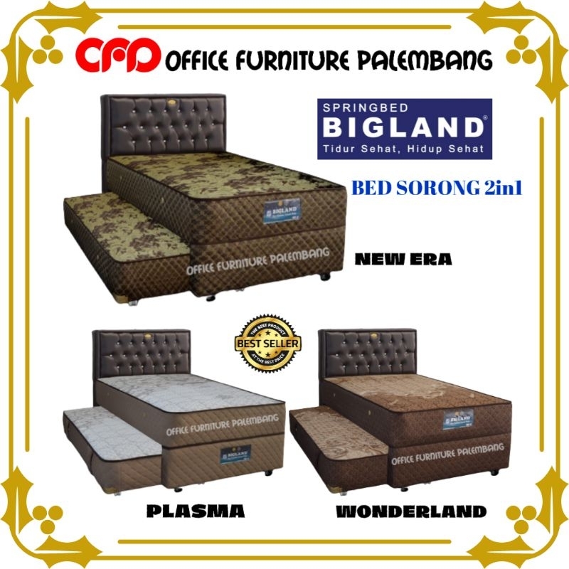 springbed 2in1 bigland new era plasma wonderland matras kasur bed sorong dorong