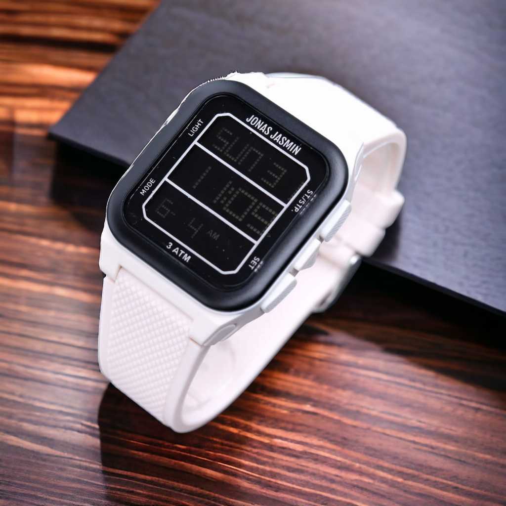 Jam Tangan Wanita Original Jonas Jasmin JJ-2264 Strap Karet Digital