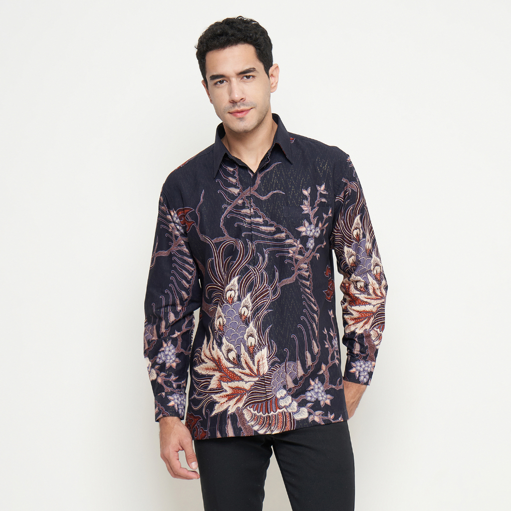 [Krisna Wahyu] Batik Pria Katun Prada Lengan Panjang