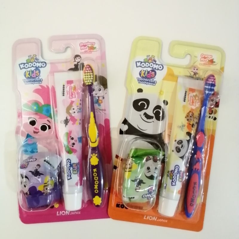 Sikat Gigi & Pasta Gigi Anak Kodomo Kids Toothbrush & Toothpaste / Sikat Gigi Kodomo & Pasta Gigi