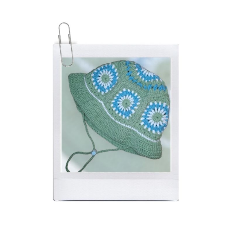 bucket hat topi rajut dewasa