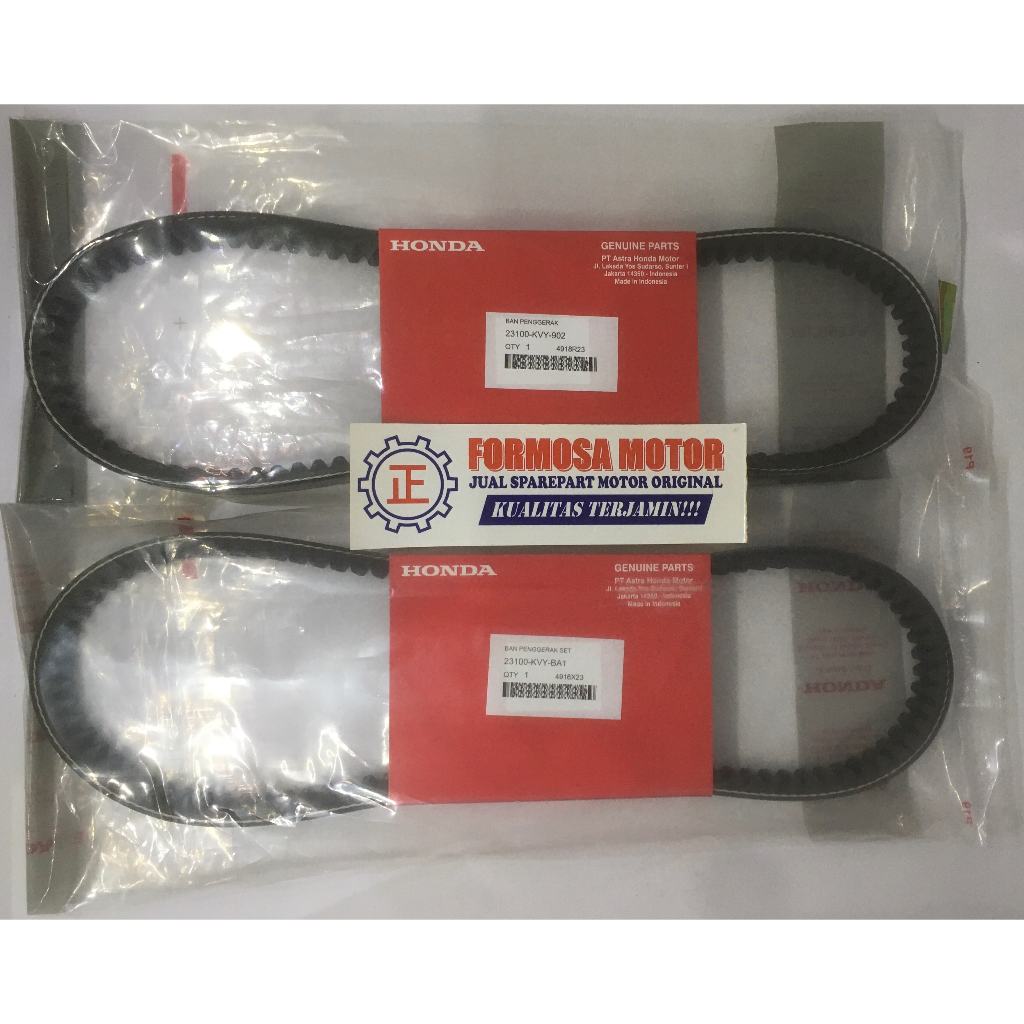 FAMBEL VBELT VANBEL BEAT CARB + ROLLER KODE 23100-KVY-902 23100-KVY-BA1 AHM ORIGINAL