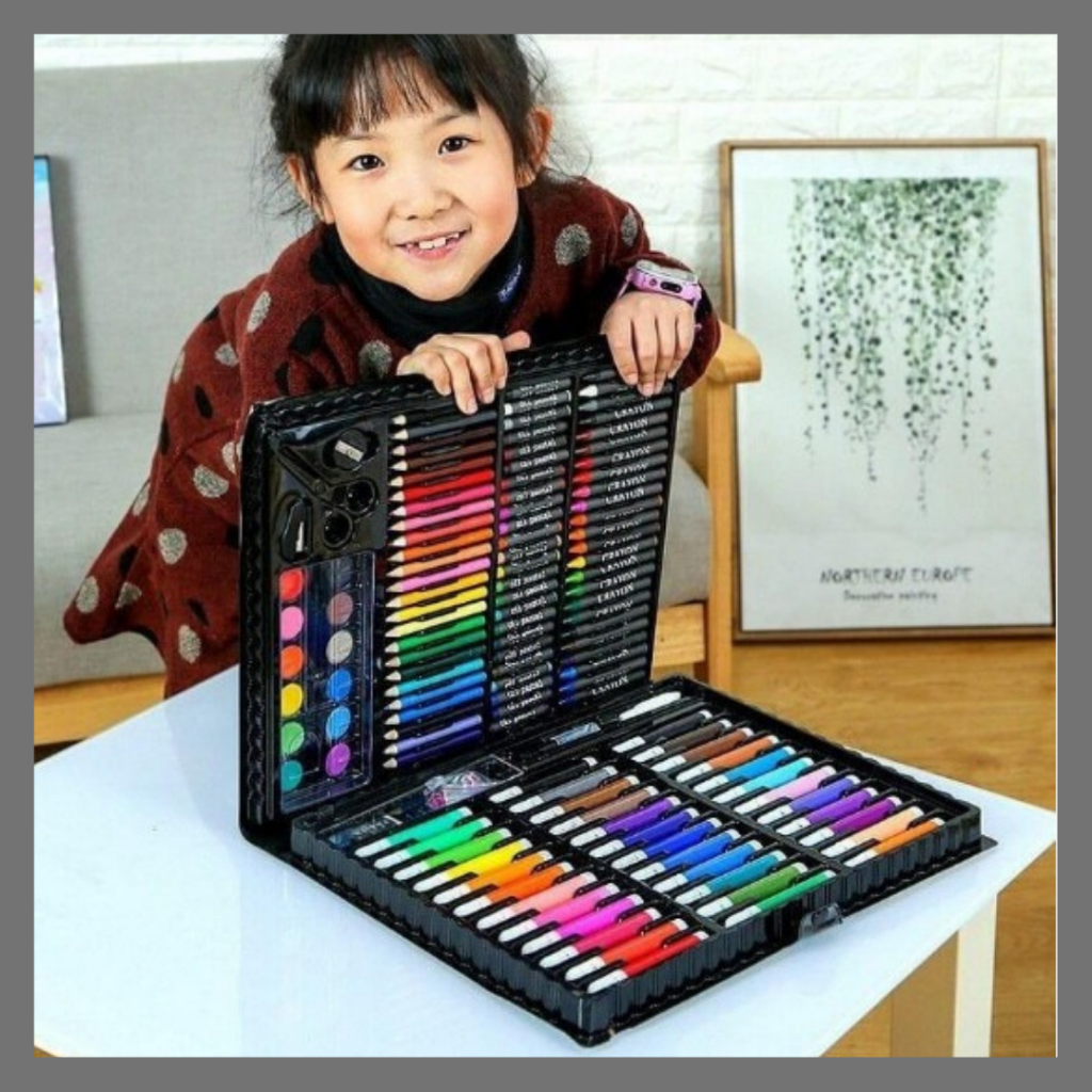

Set Crayon Pensil Warna Spidol Color Pallete 150 Pcs