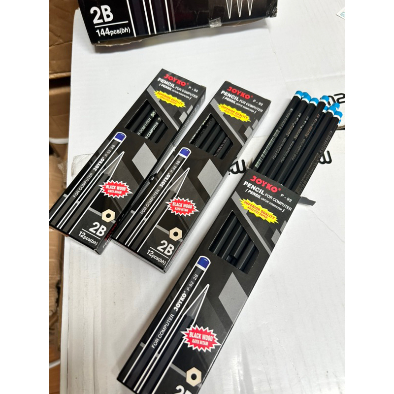 

12 Pcs - Pencil Pensil Joyko P-92 2B 1 BOX