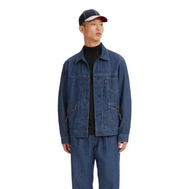 Jaket Levis Lr Cinchback Trucker Pine Gulch Creek