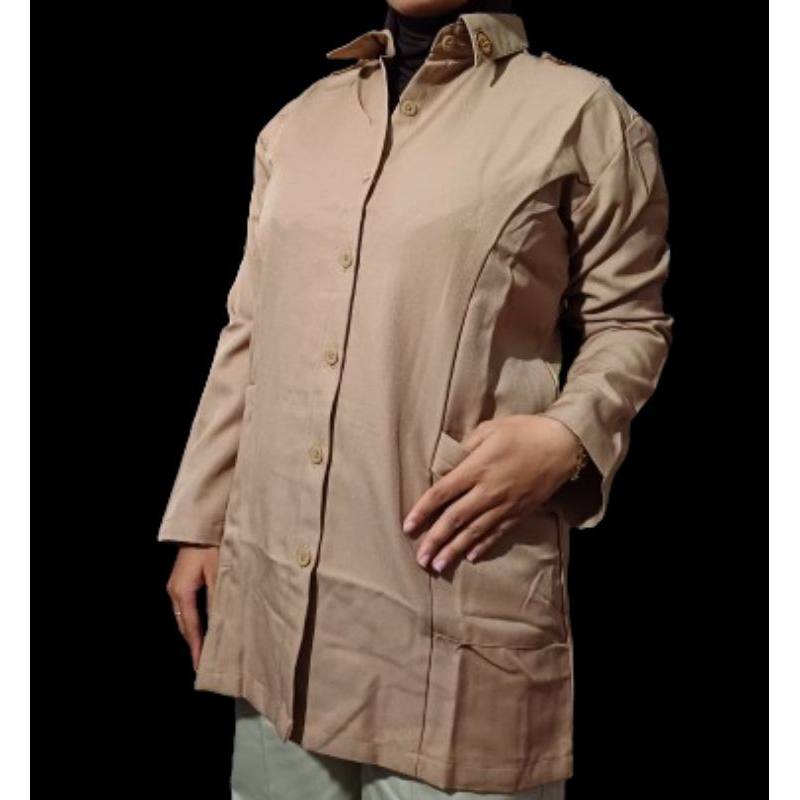 Baju Pramuka Pembina/Penegak Putri Bahan Rafillo