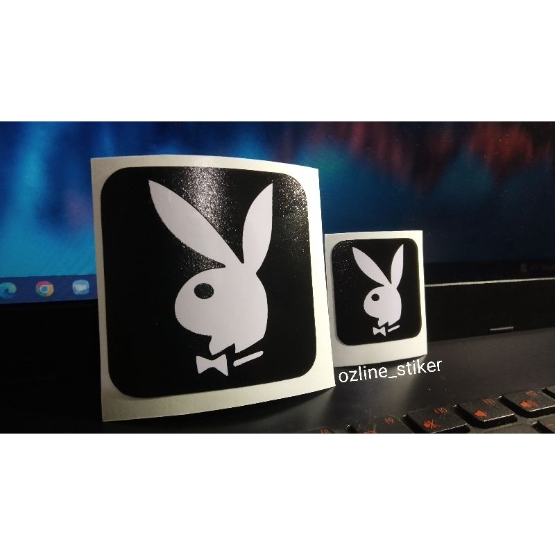 

stiker kelinci playboy unik