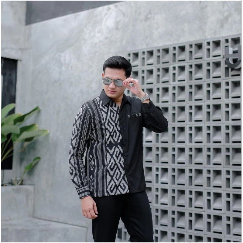 baju kemaja atasan tenun sima baju kemeja pria tenun jepara