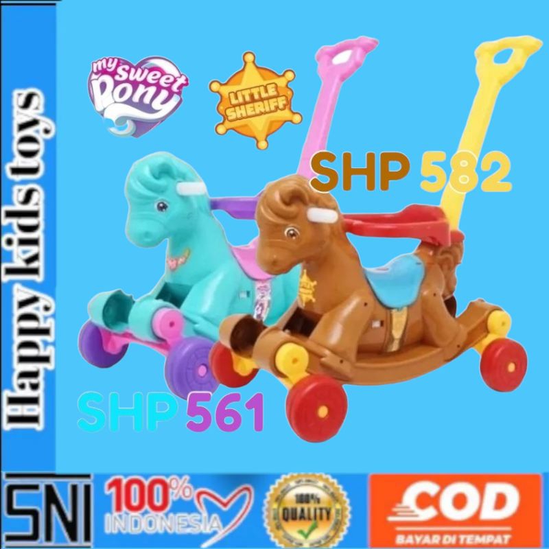 MAINAN ANAK SHP LS 582 SHP SP 561 MOBIL DORONG KUDA DORONG KUDA JUNGKAT JUNGKIT MAINAN KUDA KUDAAN
