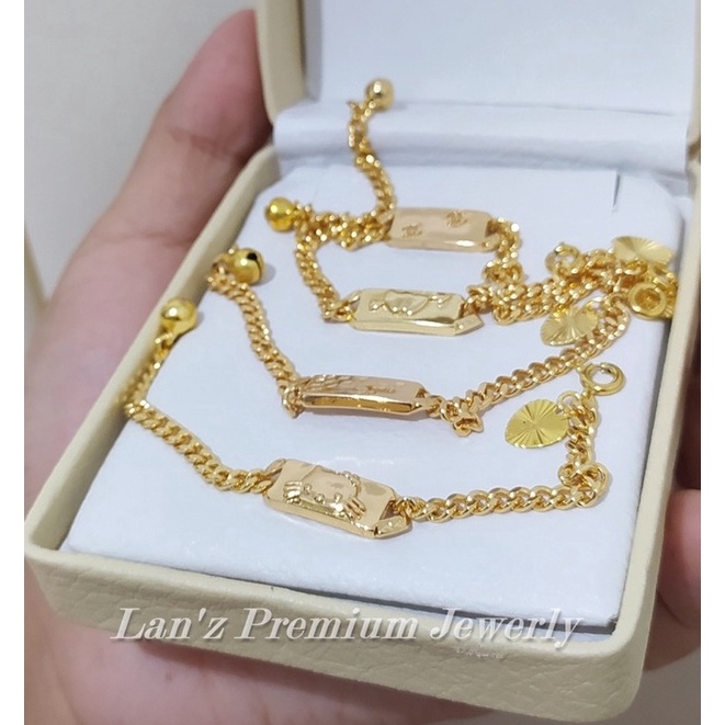 Gelang Rantai Medan Anak Titanium  Random
