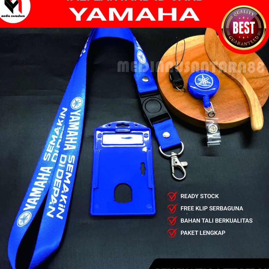 

Best Yamaha Tali Gantungan ID CardHolder Berlogo YamahaName Tagyoyo dan tempat kartu Strup multltifungsi