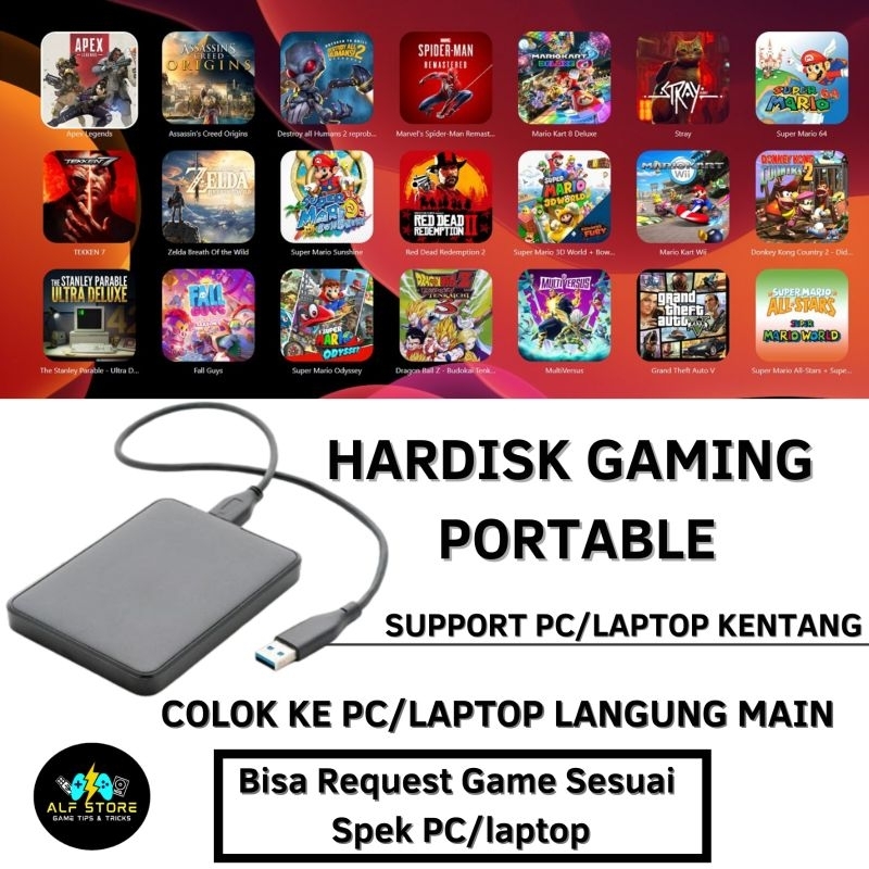 Hardisk isi Game Untuk Pc/Laptop