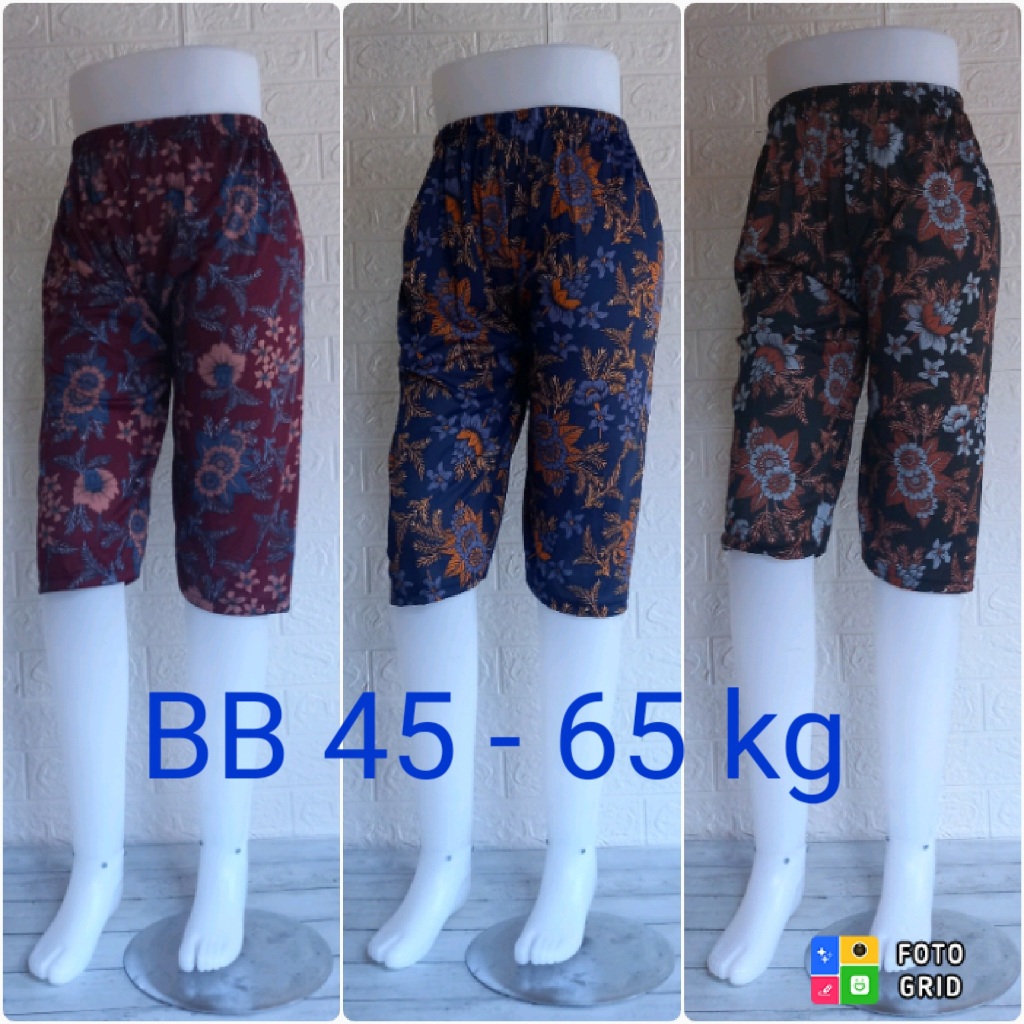 Celana sot  pendek wanita saku bawah lutut celana lejing leging legging bahan highet cewe cewek moti