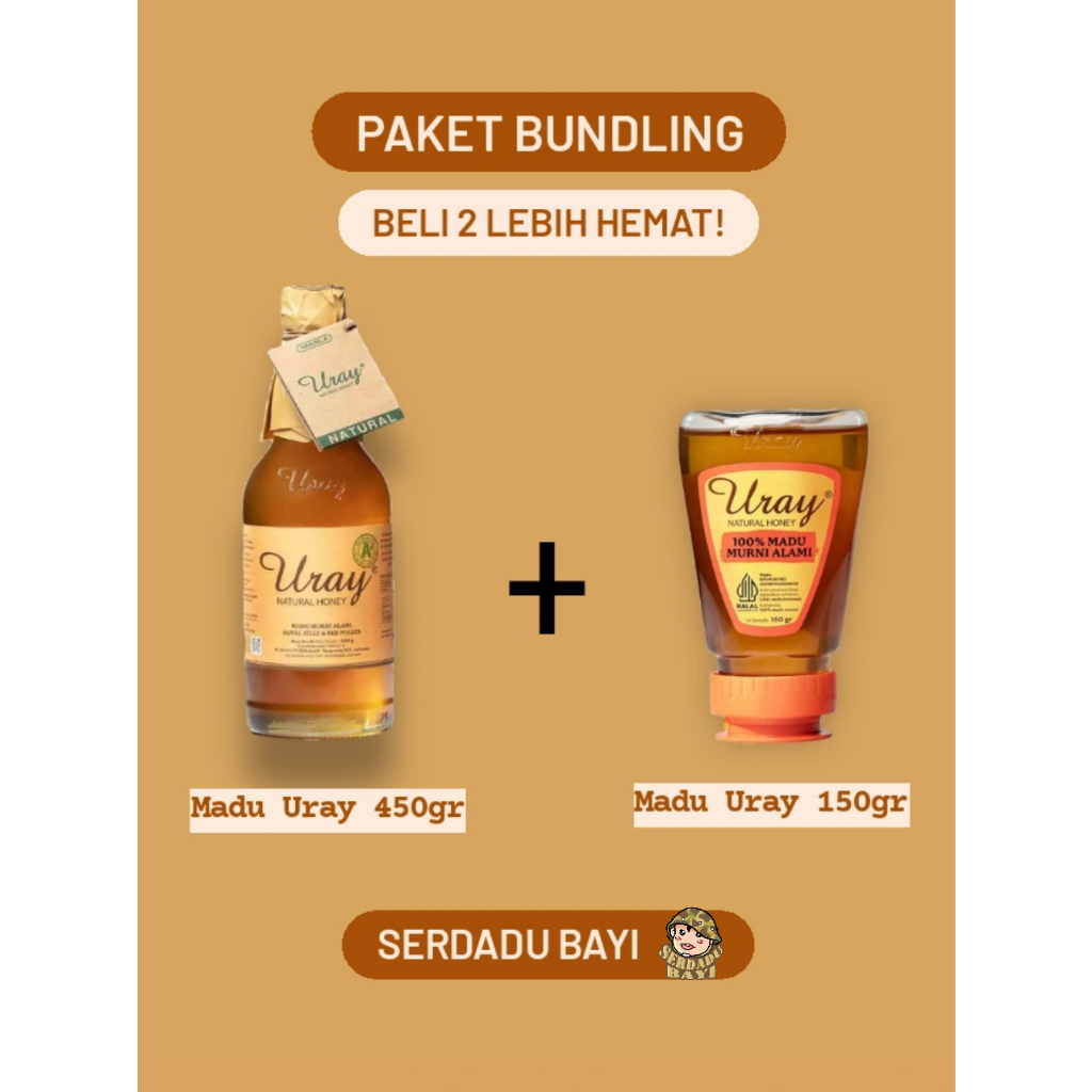 

Paket Bundling Madu Uray 450gr + Madu Uray 150gr