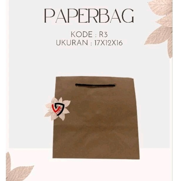 

PAPERBAG R3 17X12X16 PAPERBAG SOUVENIR