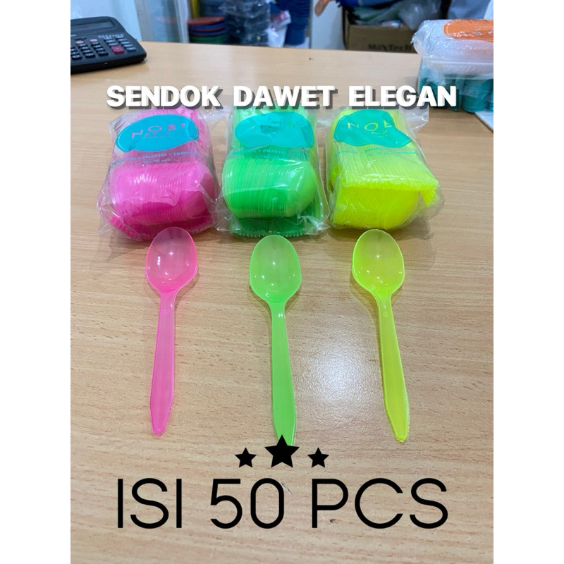 

Sekdok Dawet / Bulat Warna Elegan (isi 50 pcs) / Sendok Gelas Oz / Sendok Makan Panjang PS / SEndok Plastik / Sendok Makan Plastik Murah / Sendon
