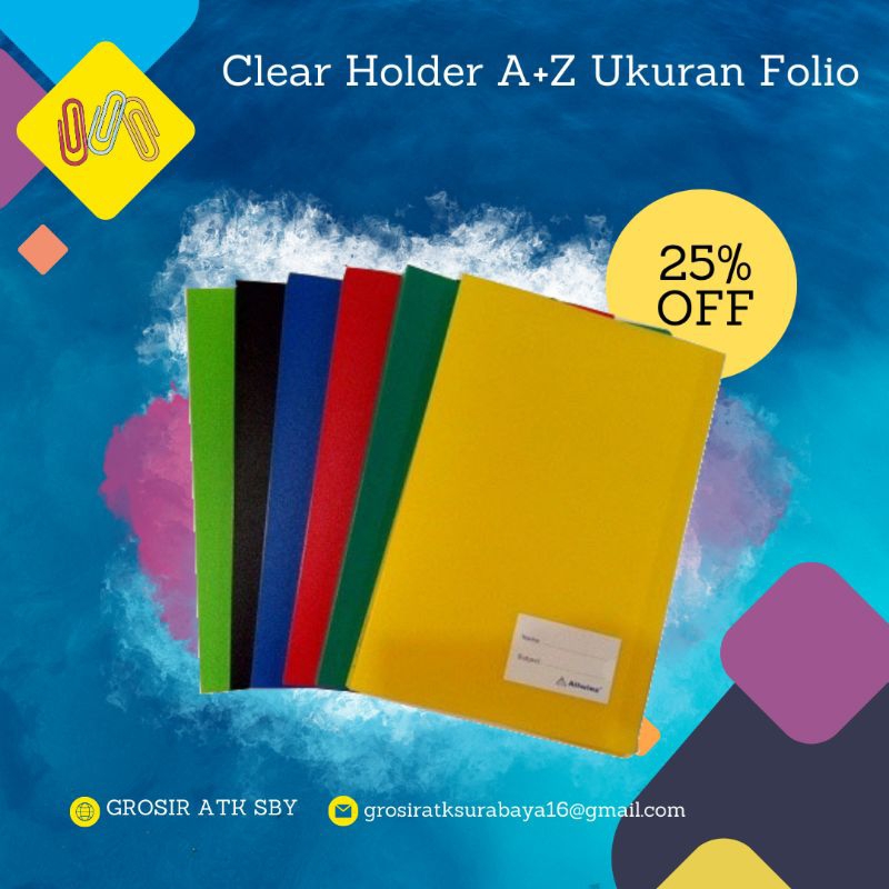 

Clear Holder isi 20 Lembar Merk A+Z