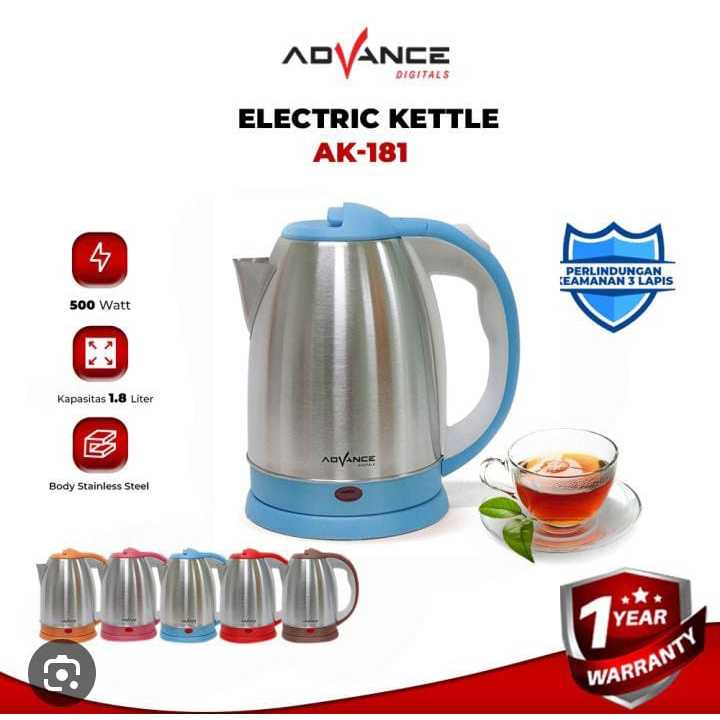 ADVANCE TEKO LISTRIK AK 181 TEKO LISTRIK TEKO PEMANAS AIR LISTRIK