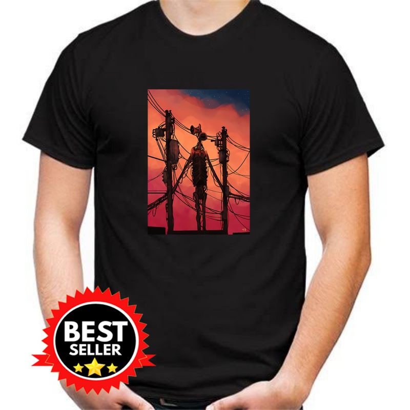 T-Shirt Sunset Hunting Siren head Kaos