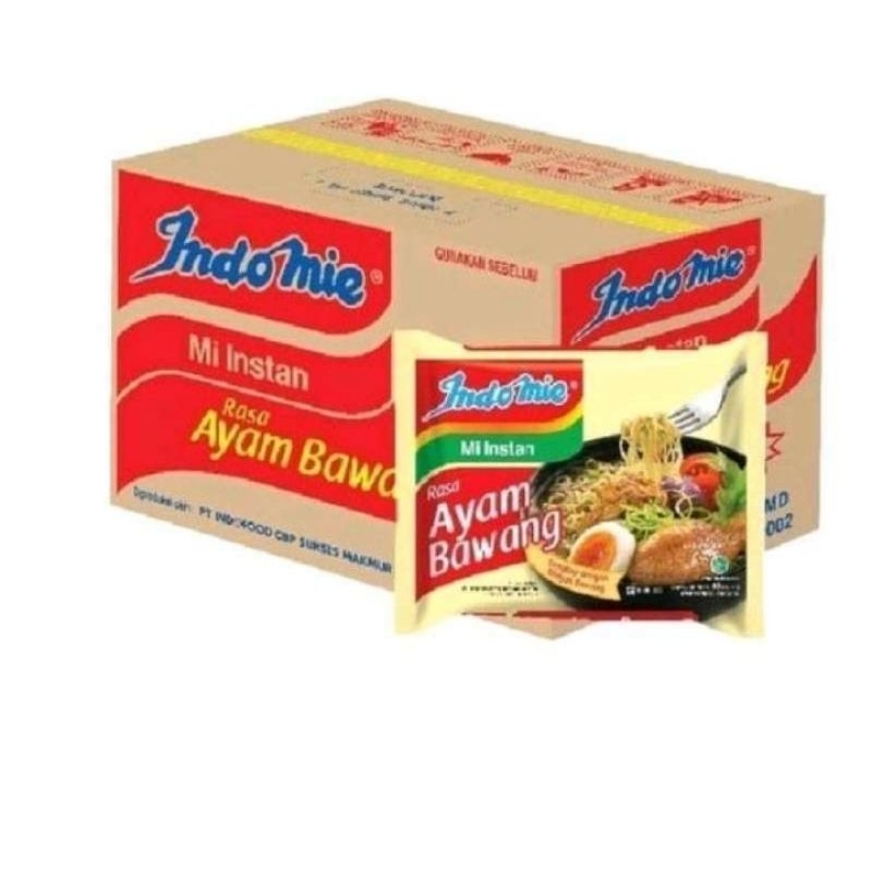 

INDOMIE KUAH 1 DUS 40 PCS AYAM BAWANG SOTO CAMPUR 4 RASA