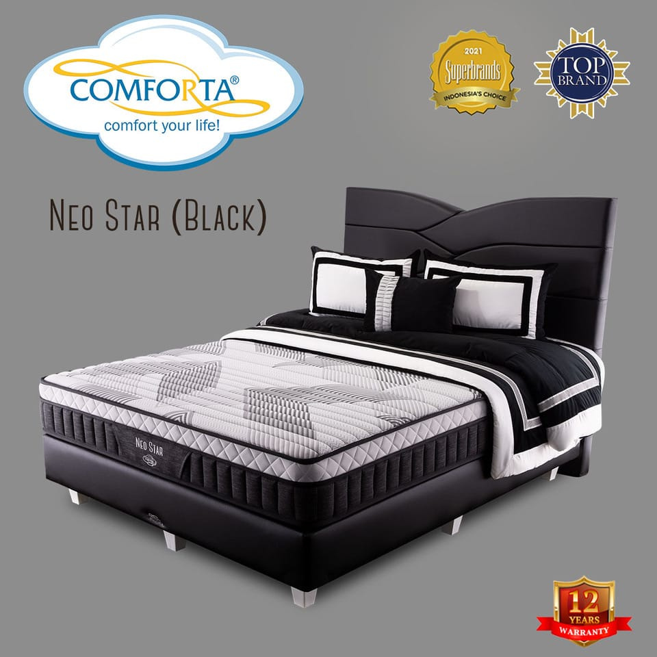 Spring Bed Comforta Neo Star Full Bed Set Uk.90 / 100 / 120 / 160 / 180 / 200