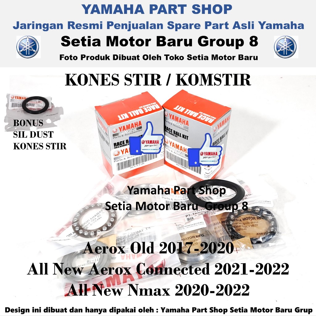 Kones Stir Komstir Bearing Bering Aerox Old All New Nmax N Nmax All New Aerox Connected Asli YGP