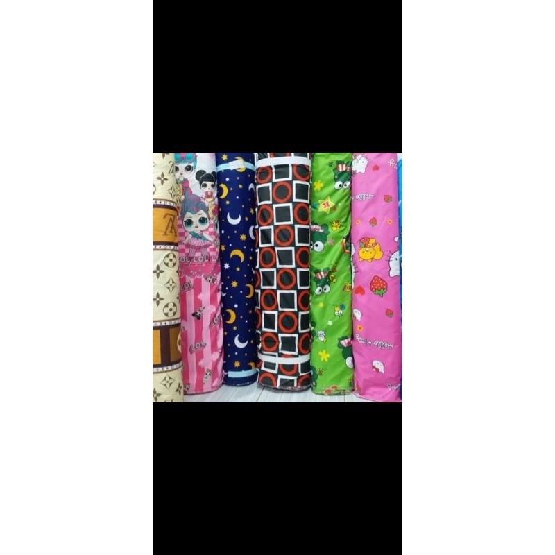 sprai/sarung kasur busa dan kasur lipat full resleting