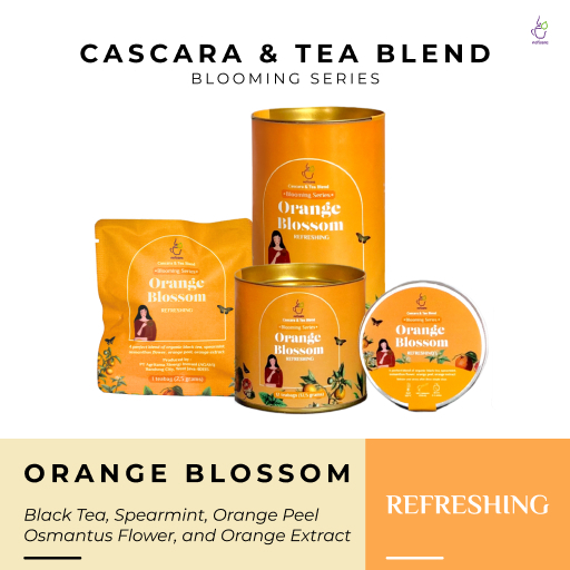 

Netisane Orange Blossom | Seimbangkan Hormon, Atasi PCOS, Tingkatkan Fokus Alami | (Black Tea, Spearmint, Osmanthus Flower, Orange Peel, dan Orange Extract) | Netisane Cascara Blend Blooming Series | Artisan Tea