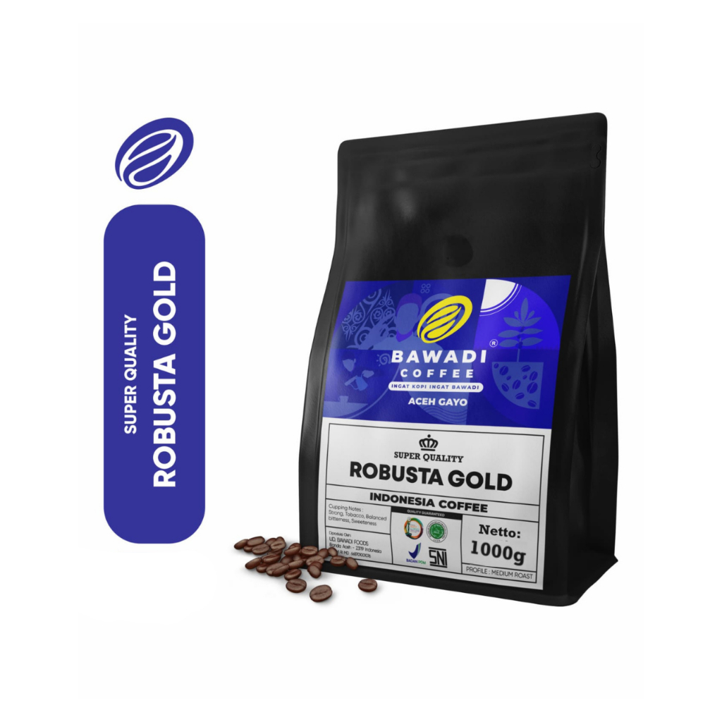

Bawadi Coffee Robusta Gold Aceh 1000gr