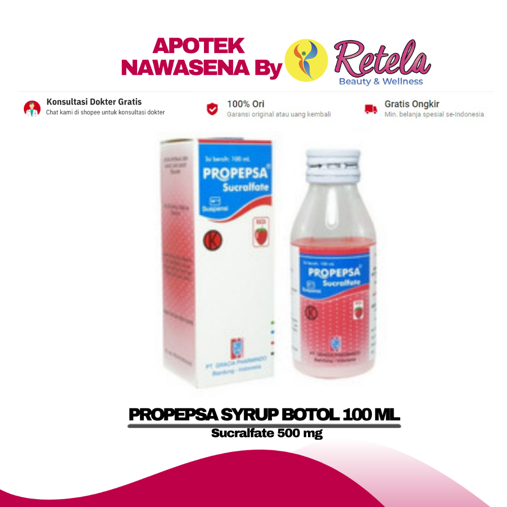 PROPEPSA SYRUP 100 ML ( Sucralfate 500 mg )