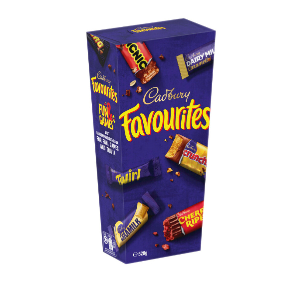 

Cadbury Favourites Boxed Chocolate | 520g Australia