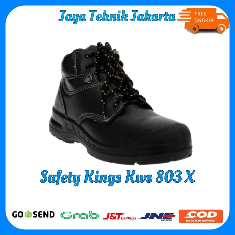 Sepatu Safety Kings Kws 803 Hitam Sepatu Safety Ujung Besi / Sepatu safety murah / Sepatu safety / S