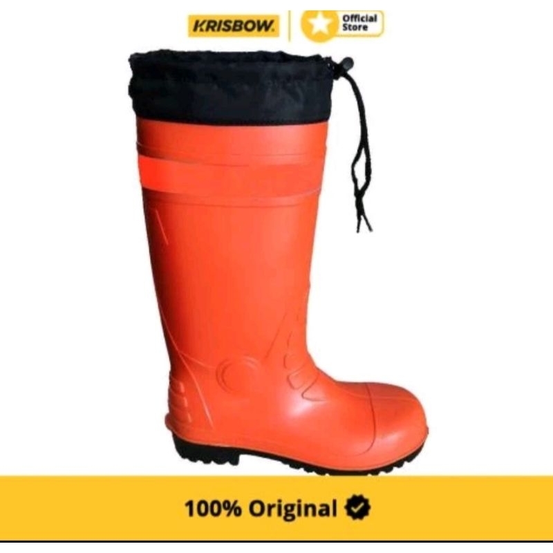 Krisbow sepatu boot pvc dengan reflector/sepatu safety/safety boots