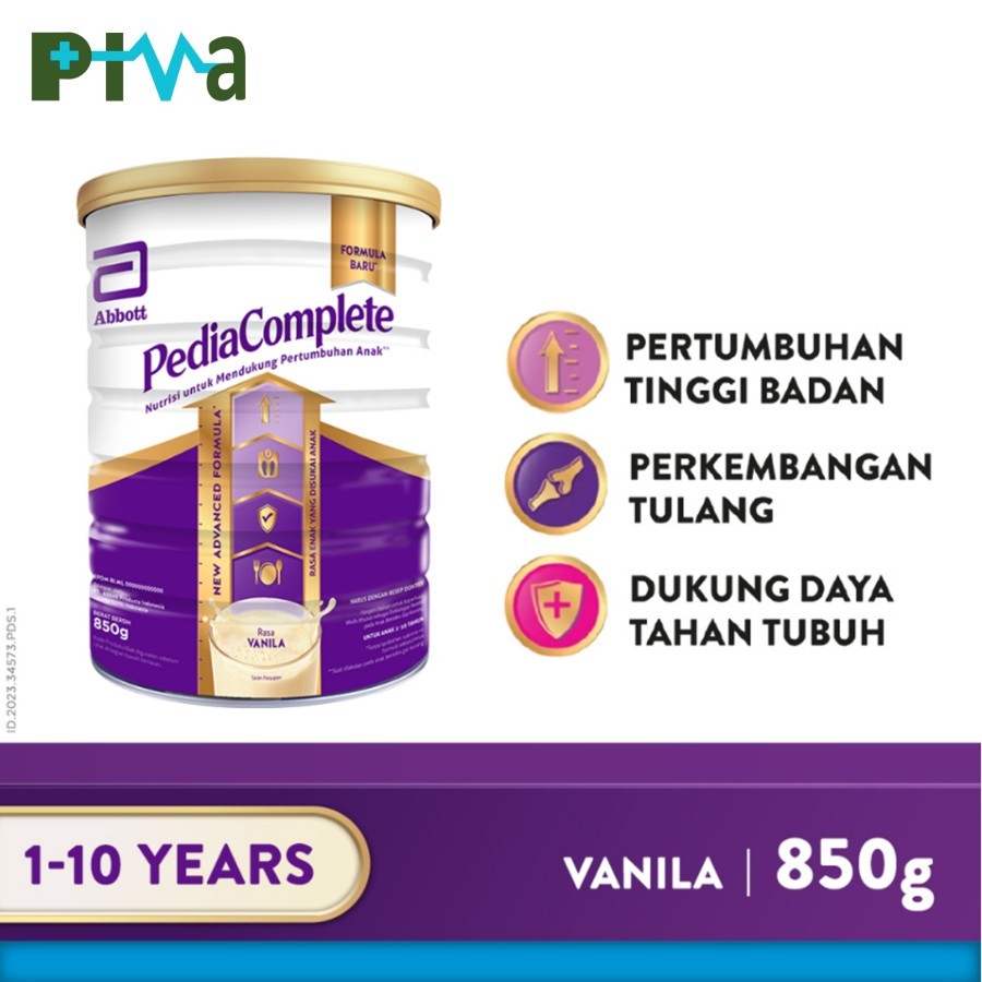 

PEDIASURE COMPLETE PEDIACOMPLETE VANILA 850gr SUSU PERTUMBUHAN