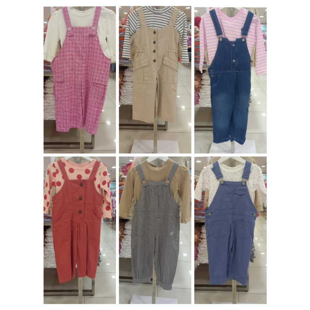 BAJU ANAK PEREMPUAN OVERALL PITO DITO GIRL USIA 4 – 14 TAHUN