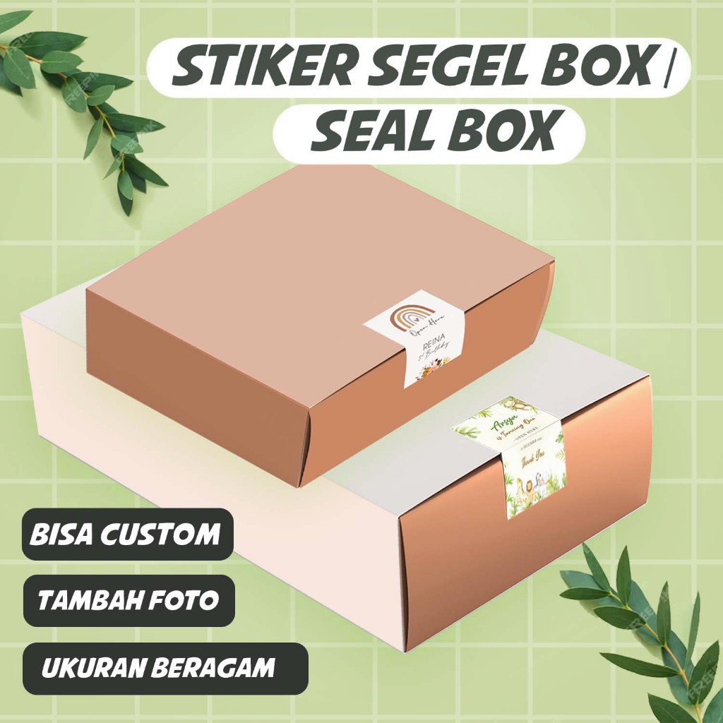 

Stiker Segel/Seal Box/Label Packaging/Hampers Custom