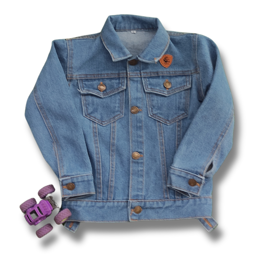 Jaket Kemeja Jeans Denim Anak Laki Laki Cowok Keren Terbaru Umur 3-12 Tahun