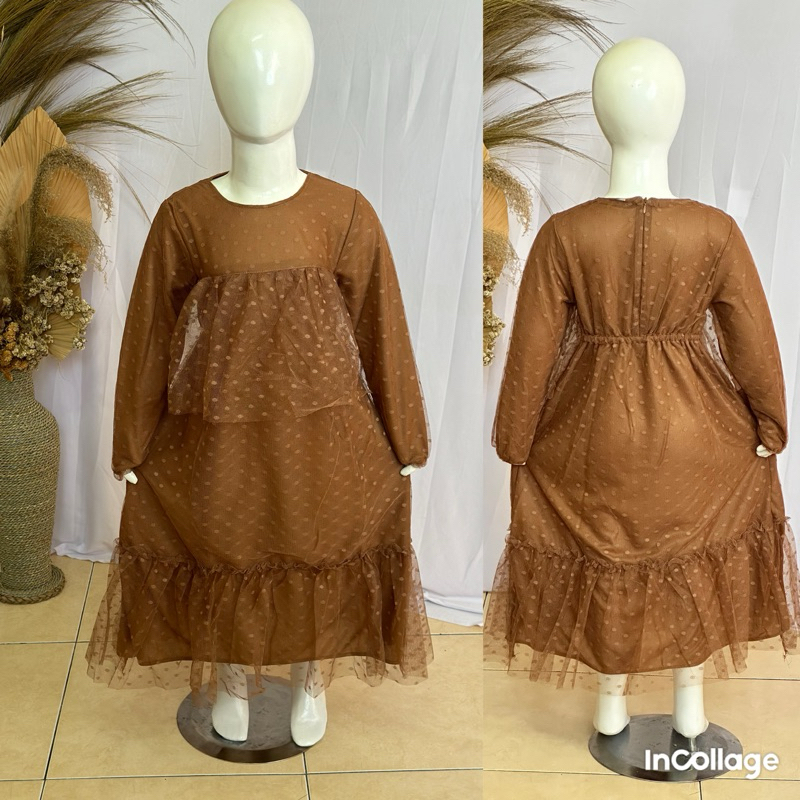 gamis gelis maxi gamis/ gamis anak perempuan / gaun pesta anak perempuan / dress anak perempuan / ga