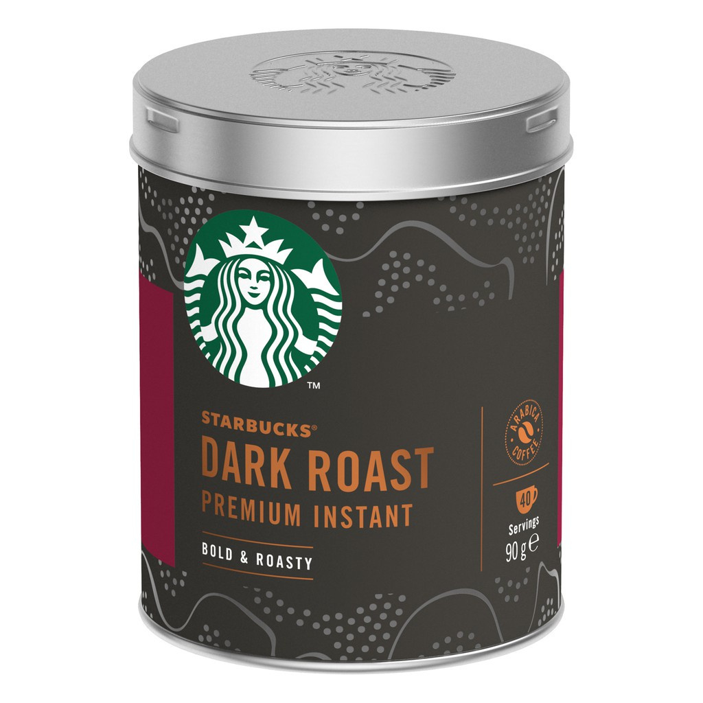 

Starbucks Dark Roast Premium Instant Coffee Bold & Roasty 90 Gram