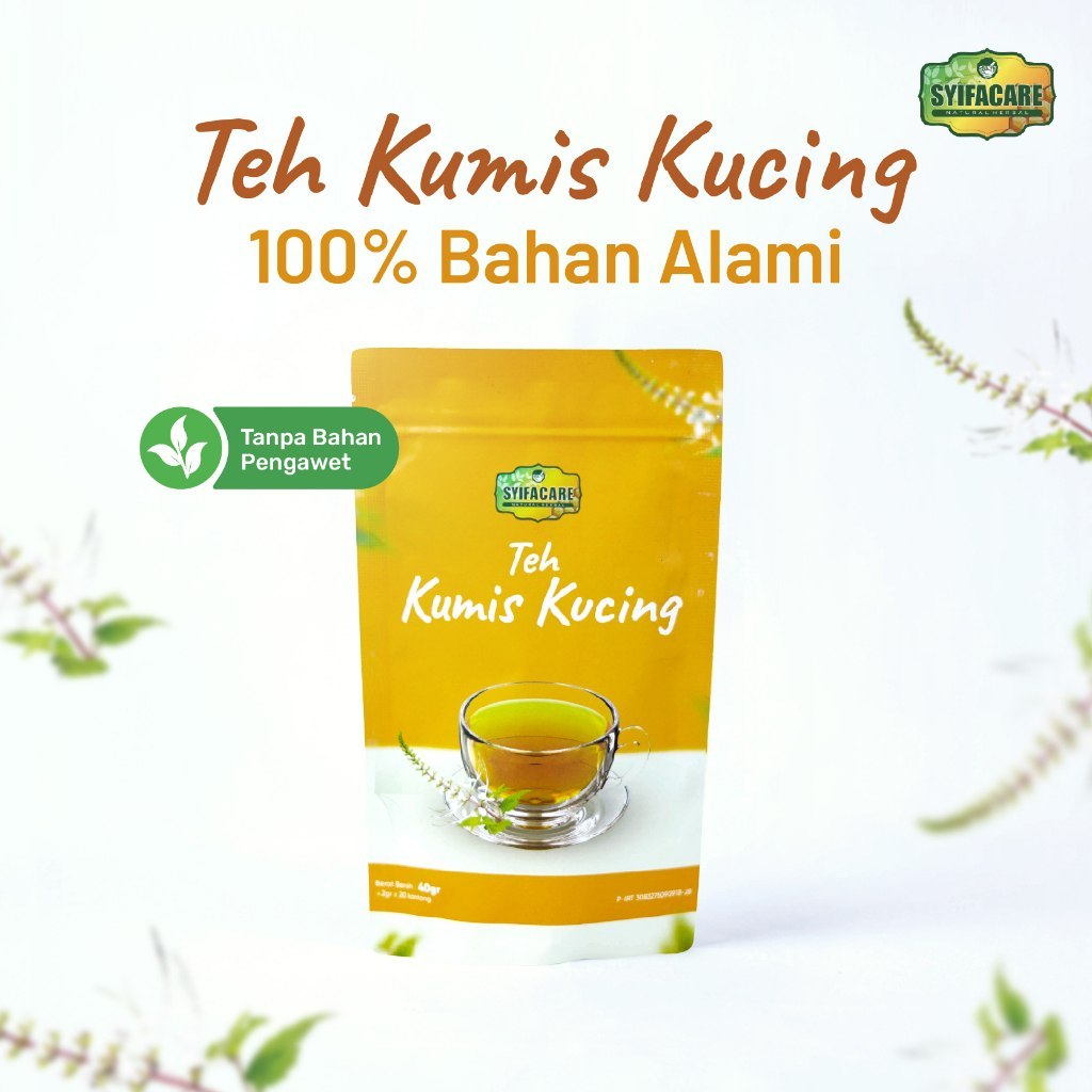 

Teh Kumis Kucing Syifacare - Teh Celup Bahan Alami Herbal Tanaman Kumis Kucing Bantu Mencegah Diabetes 20 Tea Bag