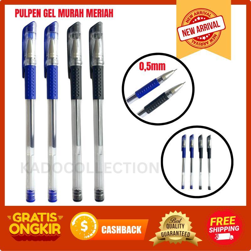 

Pulpen Gel 0.5mm Alat Tulis Kantor / Pena Cair Perlengkapan Sekolah Tinta Hitam