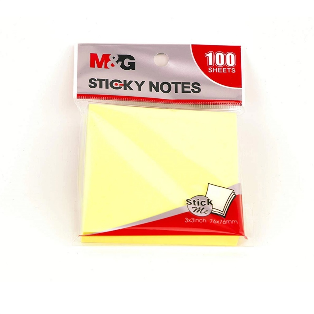 

TBMO M&G 3X3` STICKY NOTES 100S YELLOW COLOR 76X76MM-106216/YS-65