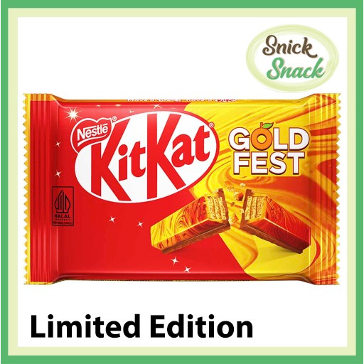 

Kit Kat Gold Fest 4F 35 gr Kitkat Coklat Impor Halal Enak Viral