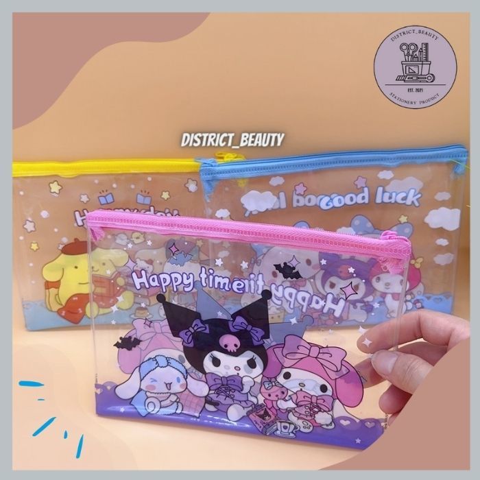 

KOTAK PENSIL TRANSPARAN SANRIO POUCH TAS MIKA BENING KUROMI CINNAMOROL TAS KOSMETIK TRANSPARAN SANRIO POUCH PLASTIK BAG SANRIO