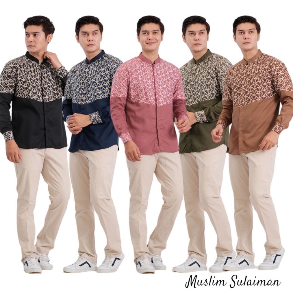 1212 sale MUSLIM SULAIMAN baju muslim pria  muslim ayah anak  kemeja jumbo  kemeja muslim jumbo  mus