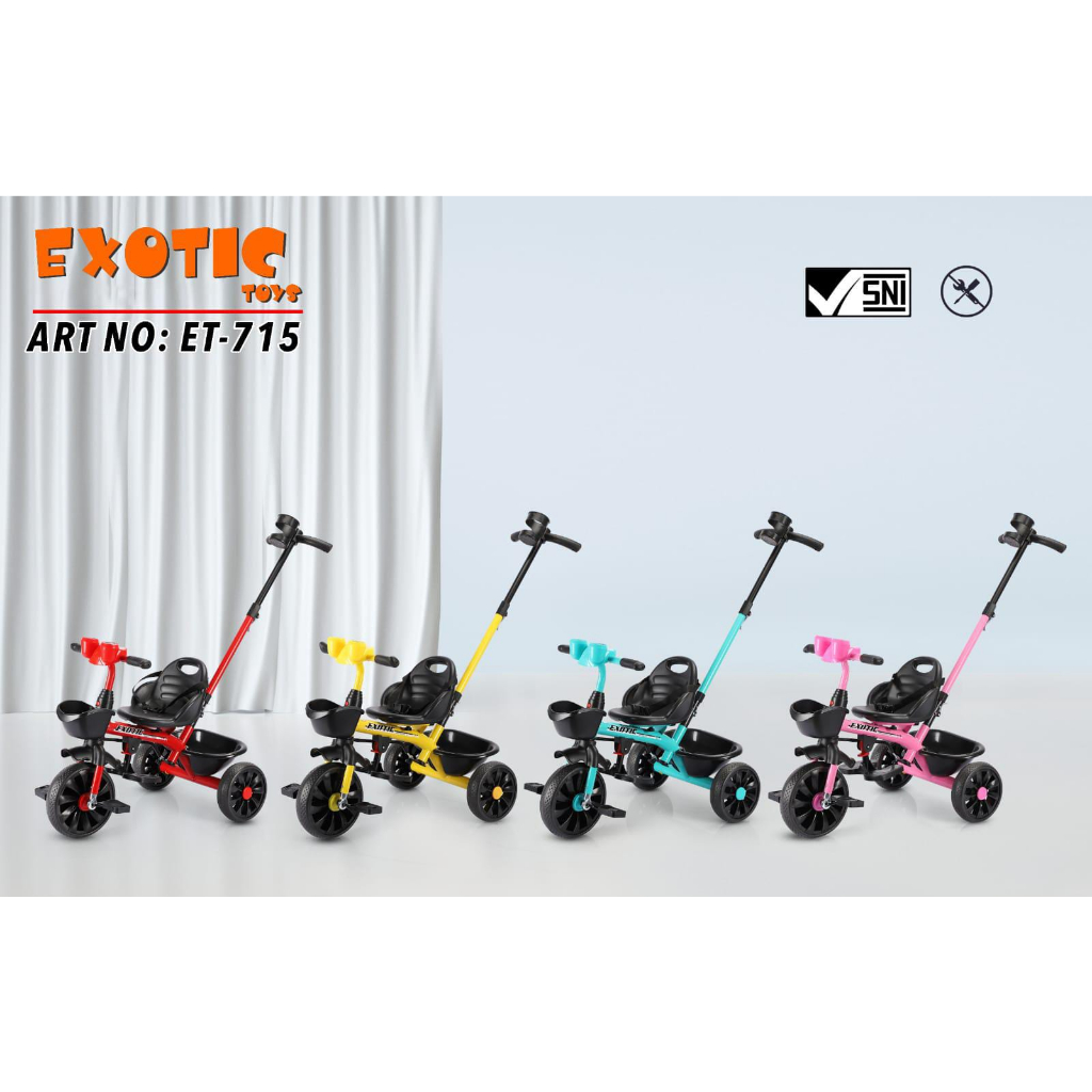 SEPEDA ANAK RODA TIGA EXOTIC ET-715 // SEPEDA PASIFIC PC-5023
